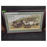 FRAMED PRINT "THE HORSE FAIR"