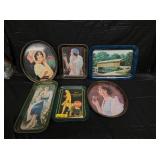 LOT OF 6 COCA COLA TRAYS