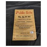 1943 AUCTION POSTER