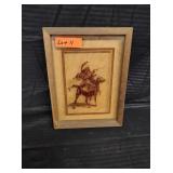 FREDERICK REMINGTON PHOTO ON GLASS