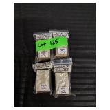 SET OF 4 - 1950S MOTHER OF PEARL GOLD WAX MATCHES