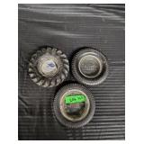 LOT OF 3 VINTAGE ASH TRAY TIRES