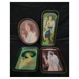 4 COCA COLA TRAYS