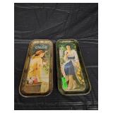 2 COCA COLA TRAYS
