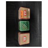 3 TIN BOXES COMMEMORATIVE WINCHESTER & DUCKS UNL