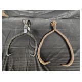 2 PAIR ICE TONGS