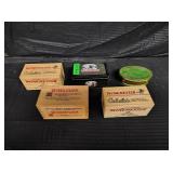 22 TINS & WOOD BOXES - NO AMMO
