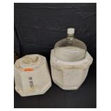 5 GALLON GLASS JUG W/STYROFOAM