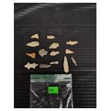 BAG ARROWHEAD FRAGMENTS