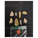 BAG ARROWHEAD FRAGMENTS
