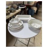 Blue flower Pyrex dishes
