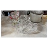 Glass basket/ trifle bowl etc