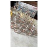 Christmas duck glasses