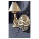 Battery lamp/ glass egg