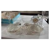 Mikasa clock/ clear serving pieces