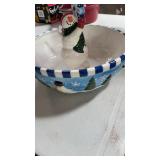 Snowman bowl