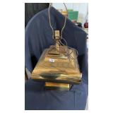 Large brass lamp