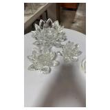 Shannon crystal  candle holders
