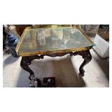 Brass top coffee table
