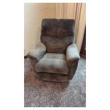 Gray/Beige Recliner