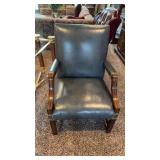 Blue Leather Chair