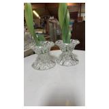 Or crystal candle holders