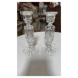 Or crystal candle holders