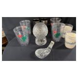 Golf paperweights and tumblers