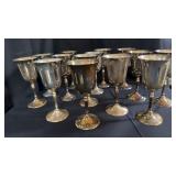 14 silver plate stemware 6.5ï¿½
