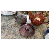 Tea kettle/ pottery lid