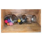 3 storage jars