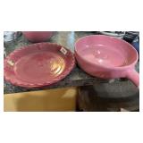 Bybee pie plate/ bowl with chip