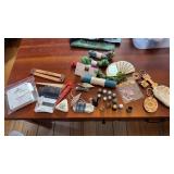 Selection of thimbles etc