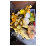 Tote of stuffed animals