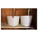 2 granite buckets
