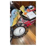 Clock/ storage boxes etc