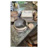 Pottery tray/ vases