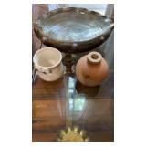 Pottery bowl etc