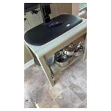 Green wooden table only