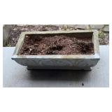 Concrete flower pot