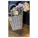 Basket flower arrangement
