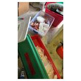 3 totes of Christmas items