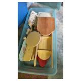 Wooden crafts tote/ lid