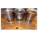 Silver company cups