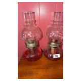 2 oil lamps