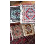 4 Mini rugs 12x11
