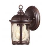 Leeds Mystic Bronze Outdoor Wall Lantern Sconce