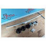 GB NO TOOLS CURVED SHOWER ROD BN