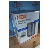 HDX 13 GAL STAINLESS STEEL TRASH CAN