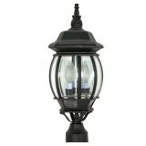 20-1/2" BLACK EXT POST LANTERN